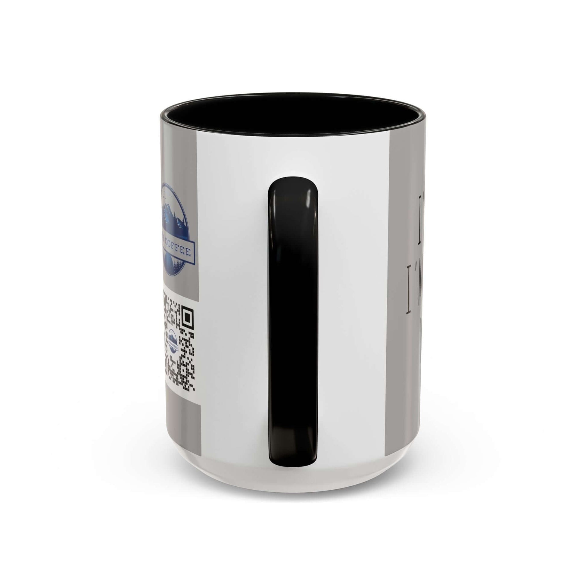 "Why I am Right Coffee Mug, 11oz & 15oz white ceramic mug with sleek glossy finish and black handle"