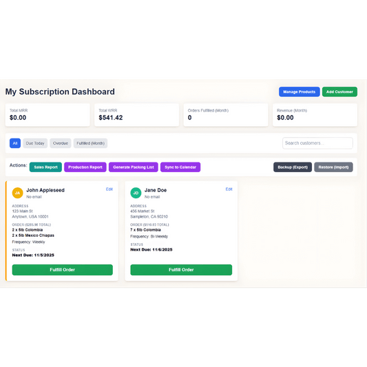The Subscription Tracker (Offline CRM & Ops Center)